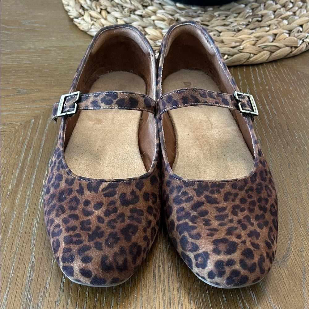 Dr. Scholls women Leopard Print Mary Jane Flats - Brown - Picture 1 of 6